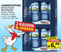 Lösch Depot GAENSEFURTHER Schloss Quelle Mineralwasser Angebot