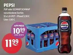 Getränke Hoffmann PEPSI 7UP oder SCHWIP SCHWAP Angebot