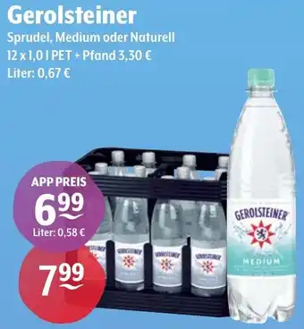 Getränke Hoffmann Gerolsteiner Sprudel, Medium oder Naturell Angebot