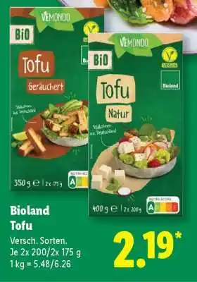 Lidl Bioland Tofu Angebot
