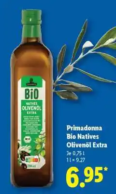 Lidl Primadonna Bio Natives Olivenöl Extra Angebot