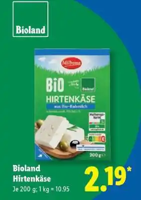 Lidl Bioland Hirtenkäse Angebot