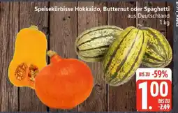 Edeka Speisekürbisse Hokkaido, Butternut oder Spaghetti Angebot