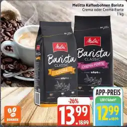 Edeka Melitta Kaffeebohnen Barista Angebot