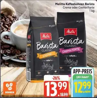 Edeka Melitta Kaffeebohnen Barista Angebot