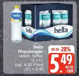 Edeka Hella Mineralwasser Angebot