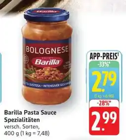 Edeka Barilla Pasta Sauce Spezialitäten Angebot