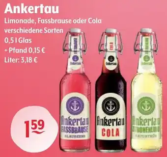 Getränke Hoffmann Ankertau Limonade, Fassbrause oder Cola Angebot