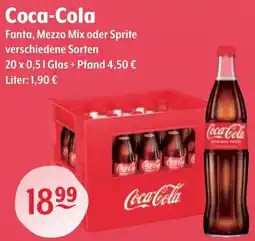 Getränke Hoffmann Coca-Cola Fanta, Mezzo Mix oder Sprite Angebot