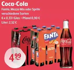 Getränke Hoffmann Coca-Cola Fanta, Mezzo Mix oder Sprite Angebot