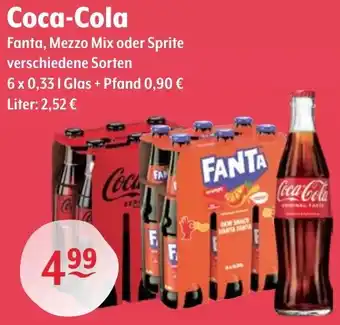 Getränke Hoffmann Coca-Cola Fanta, Mezzo Mix oder Sprite Angebot