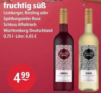 Getränke Hoffmann fruchtig süß Lemberger, Riesling oder Spätburgunder Rosé Angebot