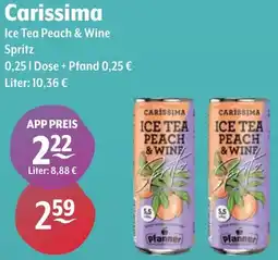 Getränke Hoffmann Carissima Ice Tea Peach & Wine Spritz Angebot