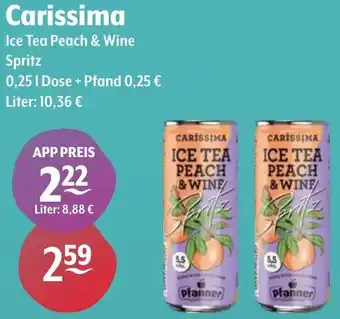 Getränke Hoffmann Carissima Ice Tea Peach & Wine Spritz Angebot
