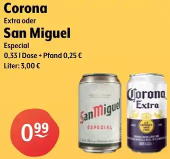 Getränke Hoffmann Corona Extra oder San Miguel Especial Angebot