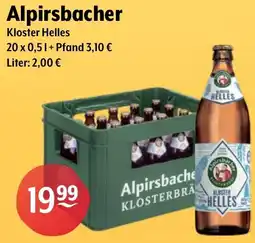 Getränke Hoffmann Alpirsbacher Kloster Helles Angebot