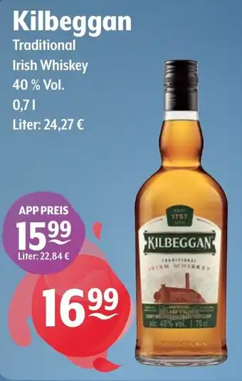 Getränke Hoffmann Kilbeggan Traditional Irish Whiskey Angebot