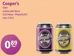 Getränke Hoffmann Cooper's Cider Lemon oder Berry Angebot