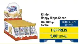 METRO Kinder Happy Hippo Cacao Angebot