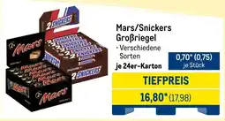METRO Mars/Snickers Großriegel Angebot