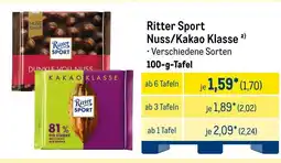 METRO Ritter Sport Nuss/Kakao Klasse Angebot