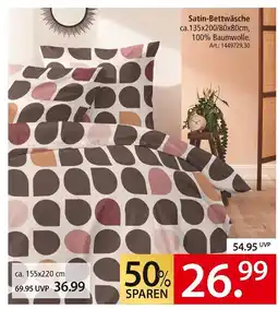 Zurbrüggen Irisette satin-bettwäsche ca.135x200 / 80x80cm Angebot