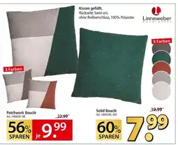 Zurbrüggen Kissen gefüllt patchwork bouclé Angebot