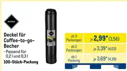 METRO RIOBA Deckel für Coffee-to-go- Becher Angebot