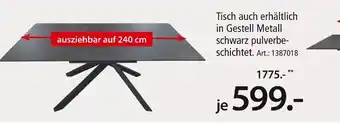 Zurbrüggen Tisch Angebot