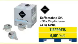 METRO RIOBA Kaffeesahne 10% Angebot