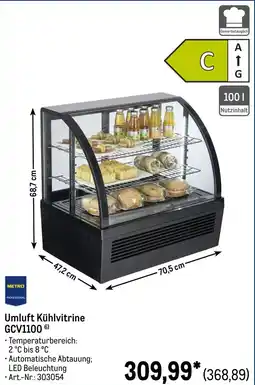 METRO METRO PROFESSIONAL Umluft Kühlvitrine GCV1100 Angebot