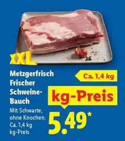 Lidl Metzgerfrisch Frischer Schweine­bauch Angebot