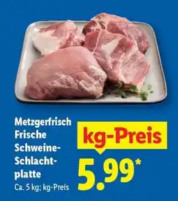 Lidl Metzgerfrisch Frische Schweine-Schlachtplatte Angebot