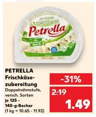 Kaufland Petrella Frischkäsezubereitung Angebot