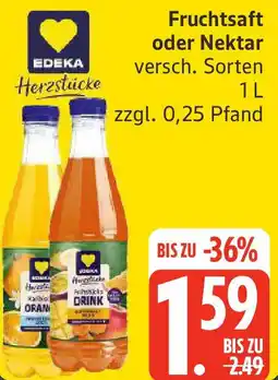 Edeka EDEKA Herzstücke Fruchtsaft oder Nektar Angebot