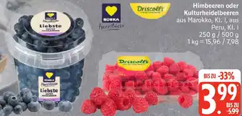 Edeka EDEKA Herzstücke/Driscoll's Himbeeren oder Kulturheidelbeeren Angebot
