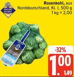 Edeka UNSERE HEIMAT Rosenkohl Angebot