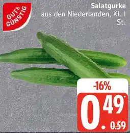 Edeka GUT& GÜNSTIG Salatgurke Angebot