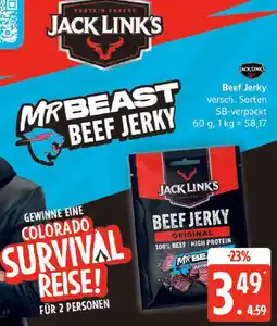Edeka JACK LINKS Beef Jerky Angebot