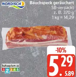 Edeka NORDISCH Bauchspeck geräuchert Angebot
