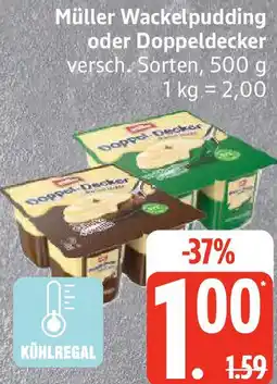 Edeka Müller Wackelpudding oder Doppeldecker Angebot