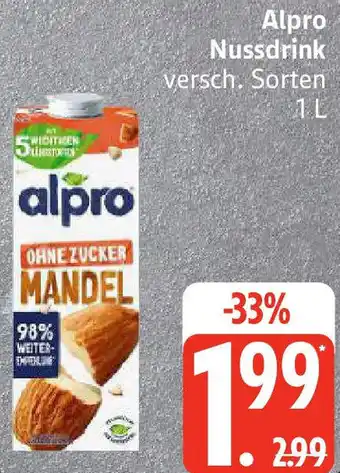 Edeka Alpro Nussdrink Angebot