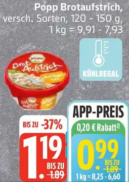 Edeka Popp Brotaufstrich Angebot