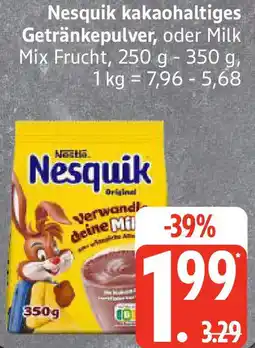 Edeka Nesquik kakaohaltiges Getränkepulver Angebot