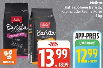 Edeka Melitta Kaffeebohnen Barista Angebot