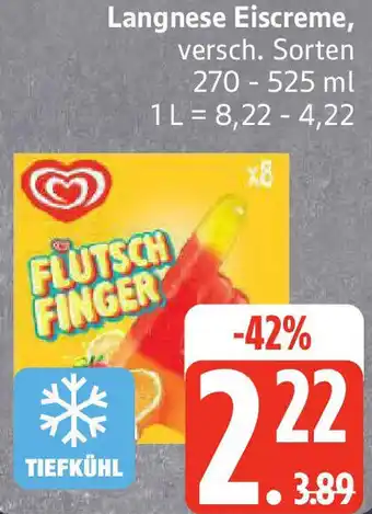 Edeka Langnese Eiscreme Angebot