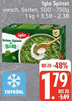 Edeka Iglo Spinat Angebot