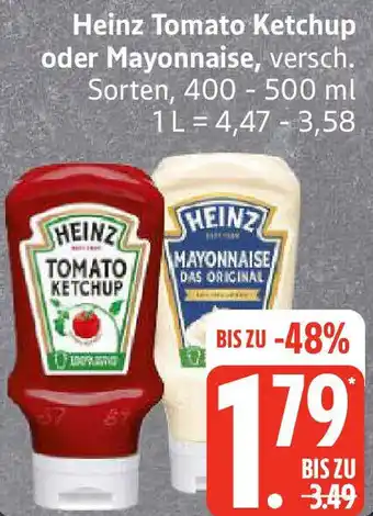 Edeka Heinz Tomato Ketchup oder Mayonnaise Angebot