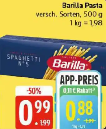 Edeka Barilla Pasta Angebot
