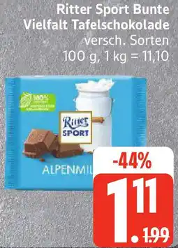 Edeka Ritter Sport Bunte Vielfalt Tafelschokolade Angebot
